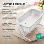 Paquete de 2 protectores de colchón impermeables para moisés de 32...