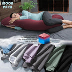 MOON PARK Almohadas de embarazo para dormir, almohada de maternidad...