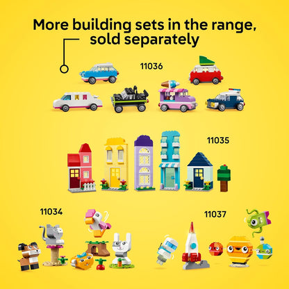 LEGO Bloques de construcción clásicos y vibrantes de caja de ladrillos – Juguetes sensoriales y de aprendizaje para niños y niñas, a partir de 4 años – Juguetes preescolares – Regalo para cumpleaños – 11038