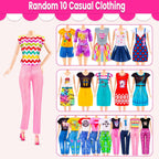110 piezas de ropa y accesorios para muñecas y juguetes de vestir p...