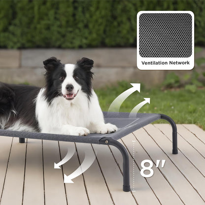 Bedsure - Cama elevada para perros, con patas antideslizantes, marc...