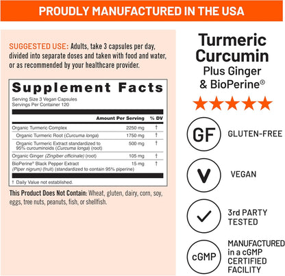 NatureWise Curcumina cúrcuma 2250 mg \u2013 95% curcuminoides y ext...