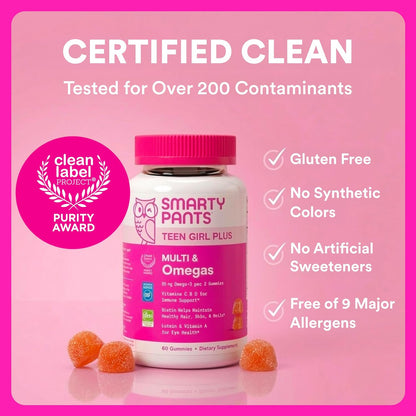 SmartyPants Gomitas Multivitamínicas para Niñas Adolescentes - Fórm...