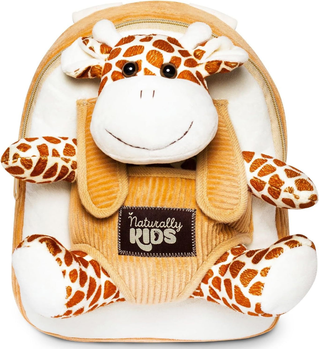 Mochila para niños pequeños Naturally KIDS con. Juguete de jirafa d...