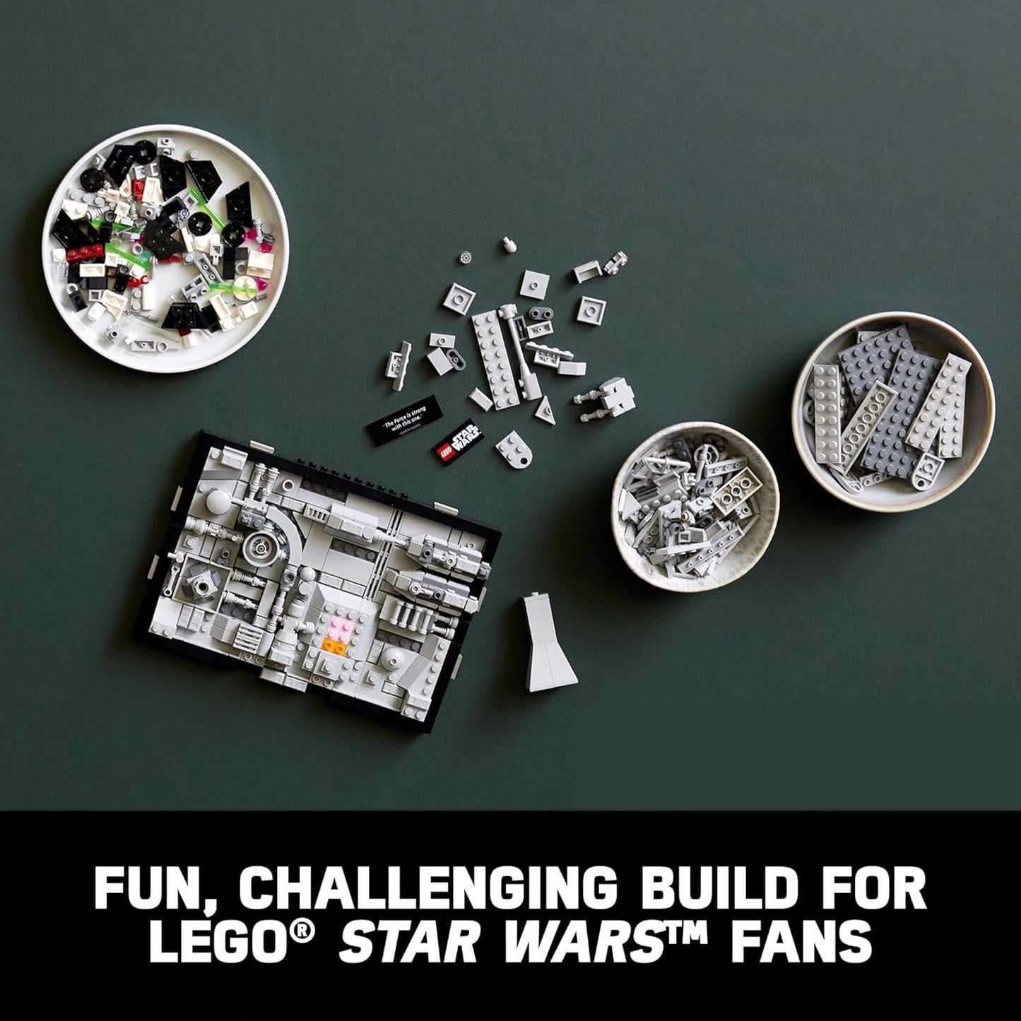 Lego Star Wars Death Star Trench Run Diorama 75329 Set para adultos, decoración de habitación, regalo con TIE Advanced Fighter de Darth Vader