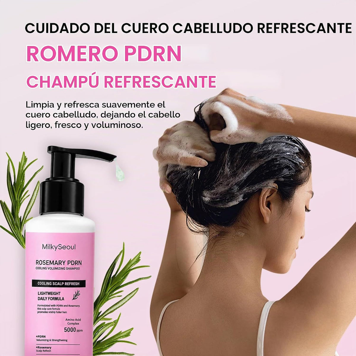 Rosemary PDRN - Juego de cuidado del cabello con barra de colágeno...