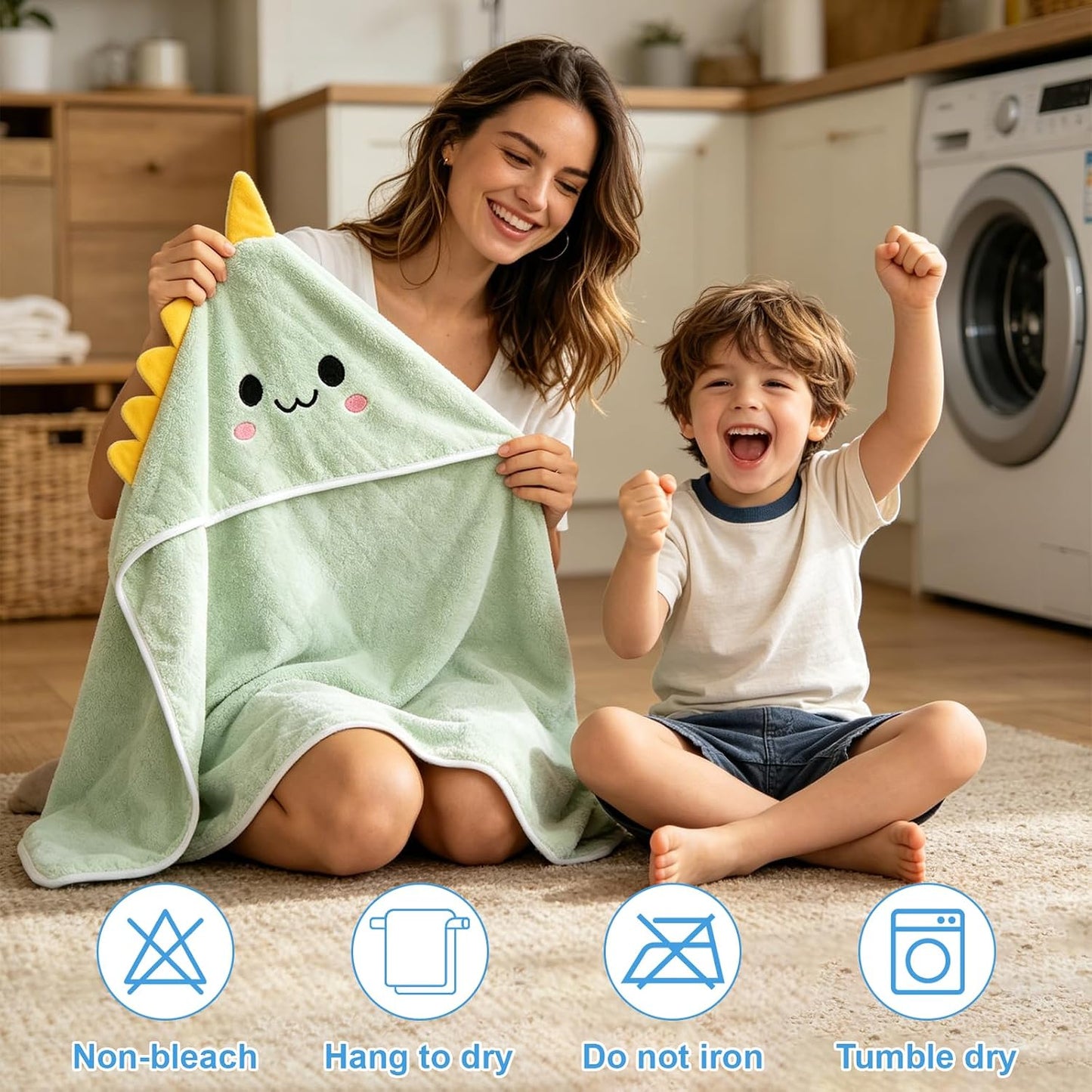 Juego de 16 toallas de baño para bebés y niños pequeños, 4 toallas...