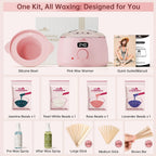 Lifestance - Kit de depilación para mujeres y hombres, calentador d...
