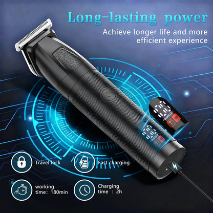 Bomxin Cortadora de barba para hombres, 6 en 1, inalámbrica, imperm...