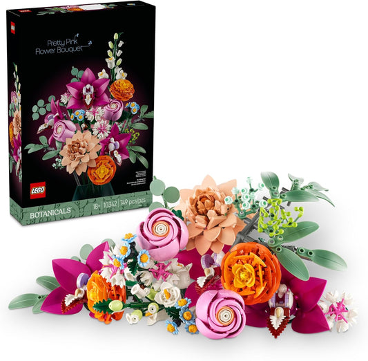 LEGO Botanicals Juego de Construcción de Ramo de Flores Rosas Bonitas para Adultos - Regalos para Aniversario para Mujeres y Hombres - Flores Artificiales para Decoración o Exhibición en Mesa - 10342