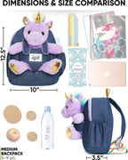 Mochila para niños pequeños Naturally KIDS con. Peluche Unicornio P...