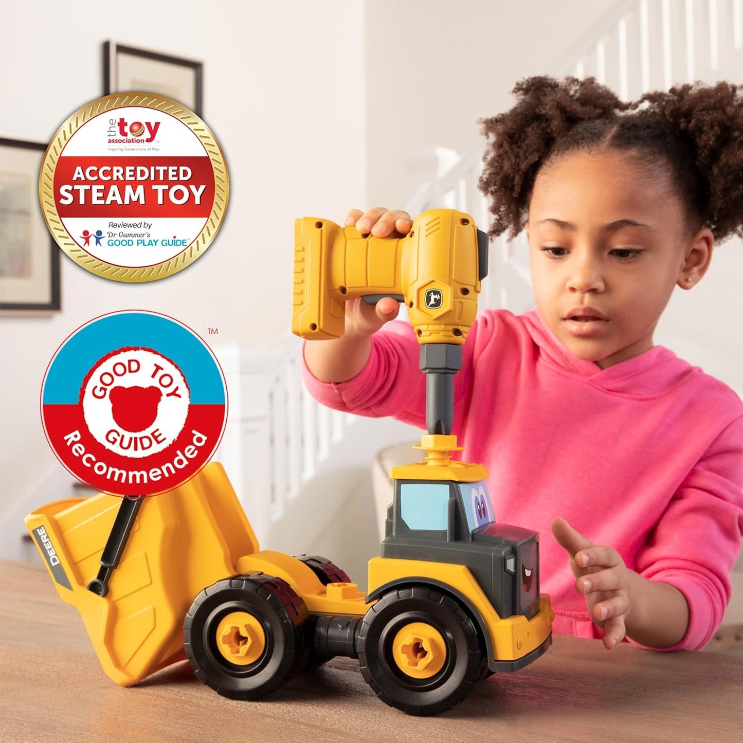 Build-A-Buddy John Deere Camión Volquete de Juguete - Camión Volque...