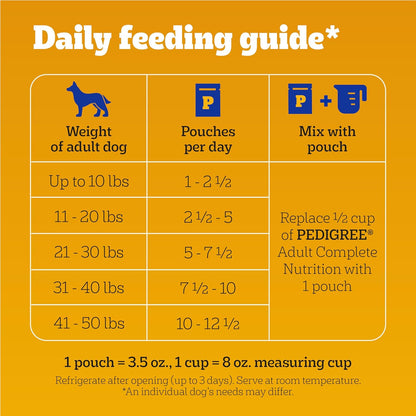 Pedigree Cena húmeda molida y picada para perros adultos, variedad...