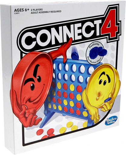 Hasbro Gaming Conecta 4 Juego de mesa de estrategia para edades de 6 años en adelante (exclusivo de Amazon)
