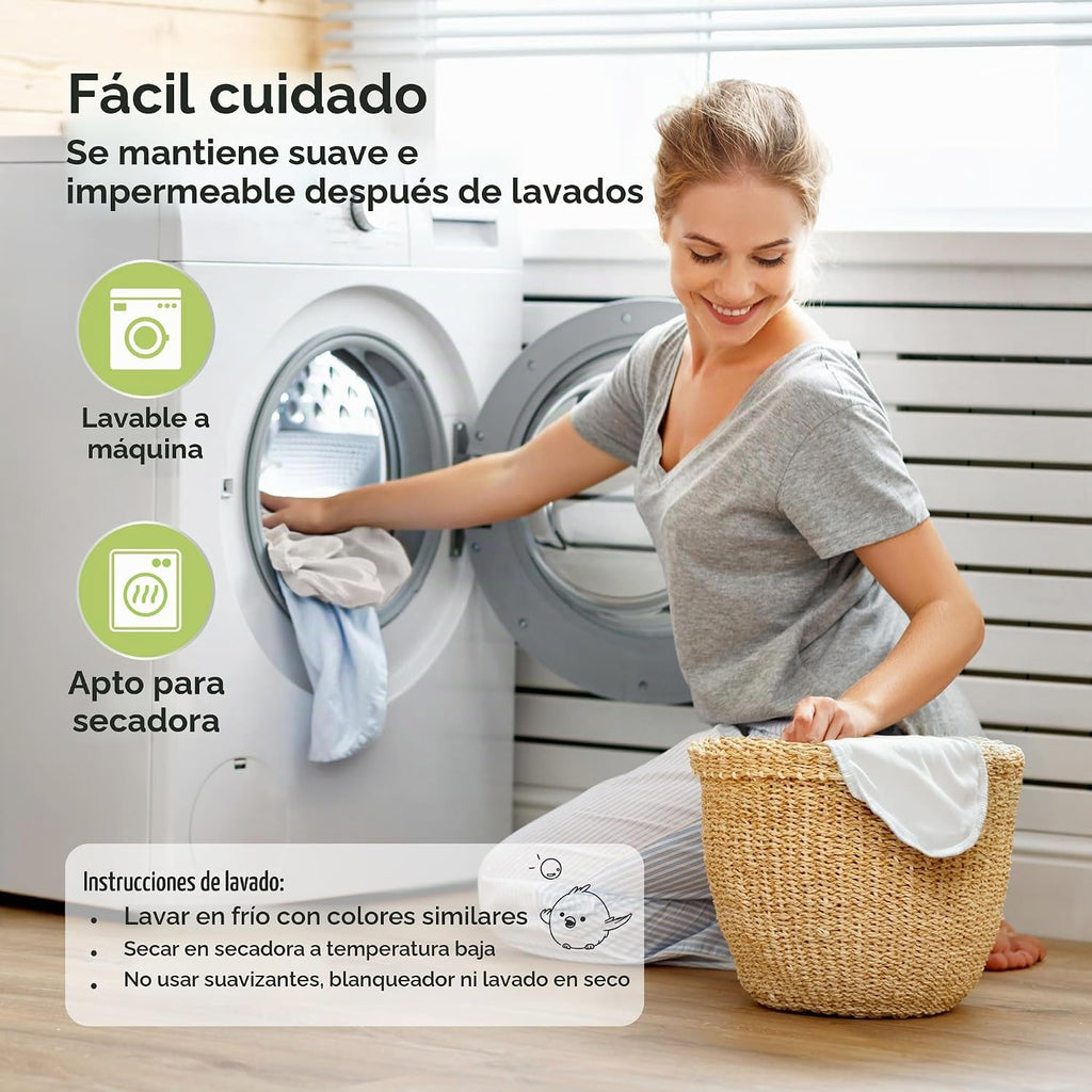 Paquete de 2 protectores de colchón impermeables para moisés 30x18...