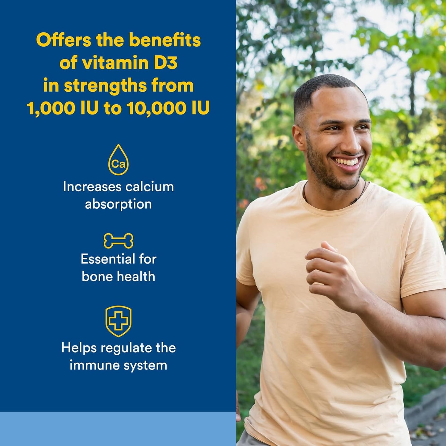 Natural Factors, Vitamina D3, 5,000 UI, apoya la salud de las artic...