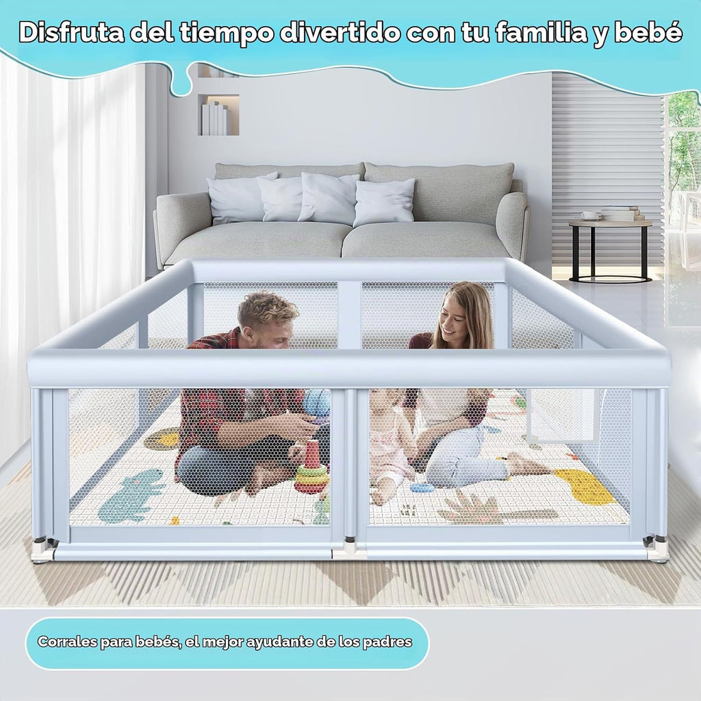 Fshibila corralito grande para bebés de 65" × 50", corralit...