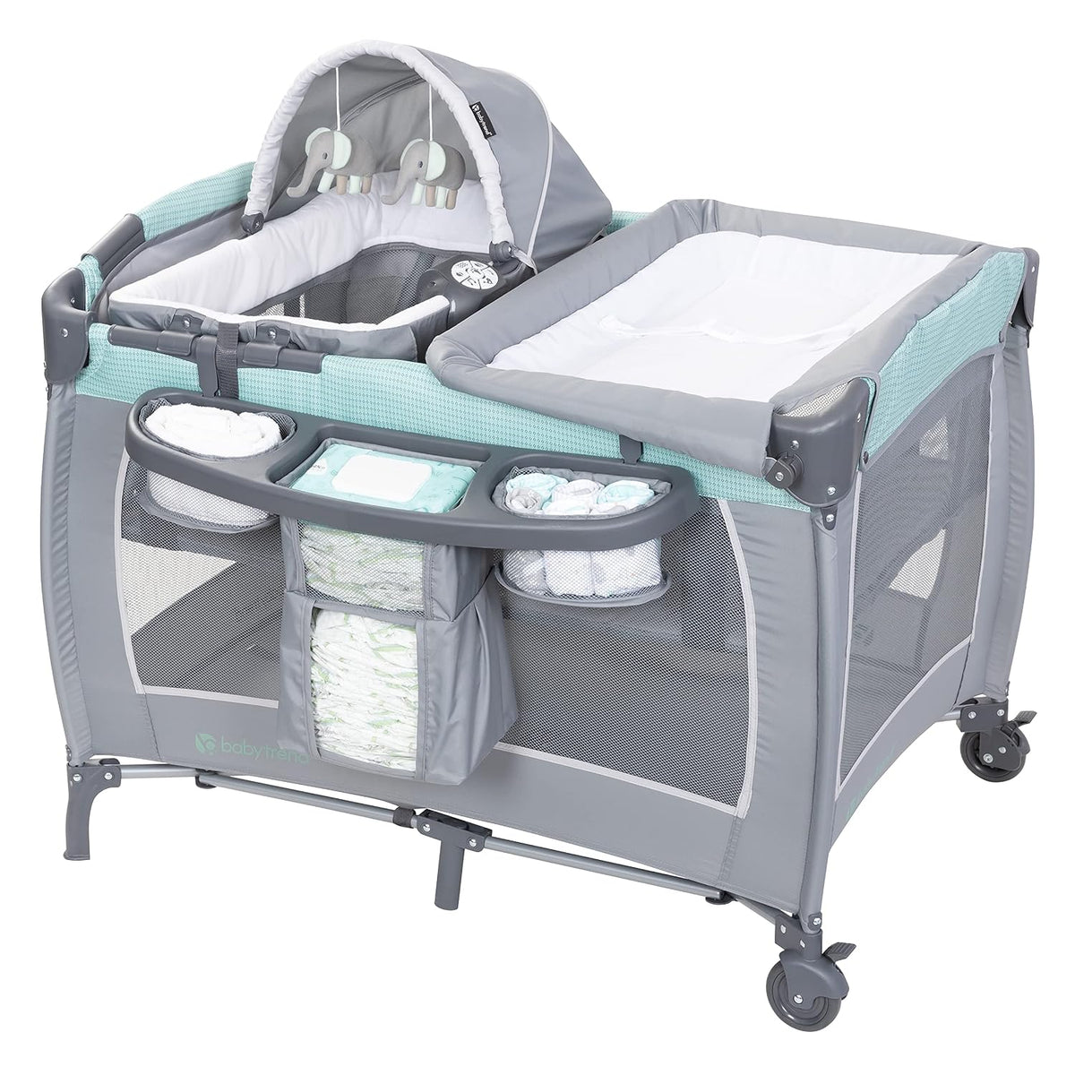 Baby Trend Lil' Snooze Deluxe III, menta acogedor