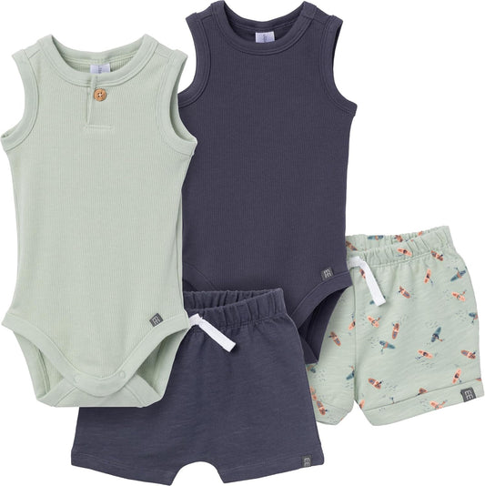 Modern Moments by Gerber Conjunto de body sin mangas y pantalones c...