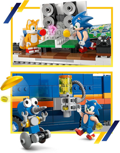 LEGO Sonic The Hedgehog Team Sonic Command Truck Juguete de construcción – Vehículo de juego de simulación con 5 figuras para niños y niñas, a partir de 8 años – Bloques de construcción de juguete