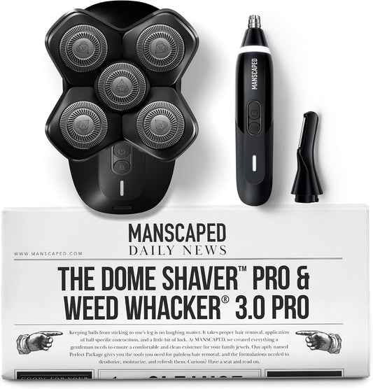 MANSCAPED® Dome Shaver™ PRO - Afeitadora de cabeza para hombres cal...