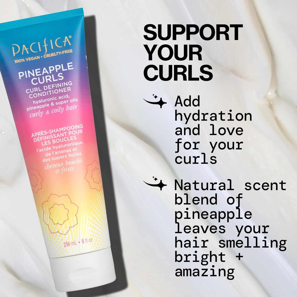 Pacifica Beauty Kit de cuidado del cabello con rizos de piña: champ...