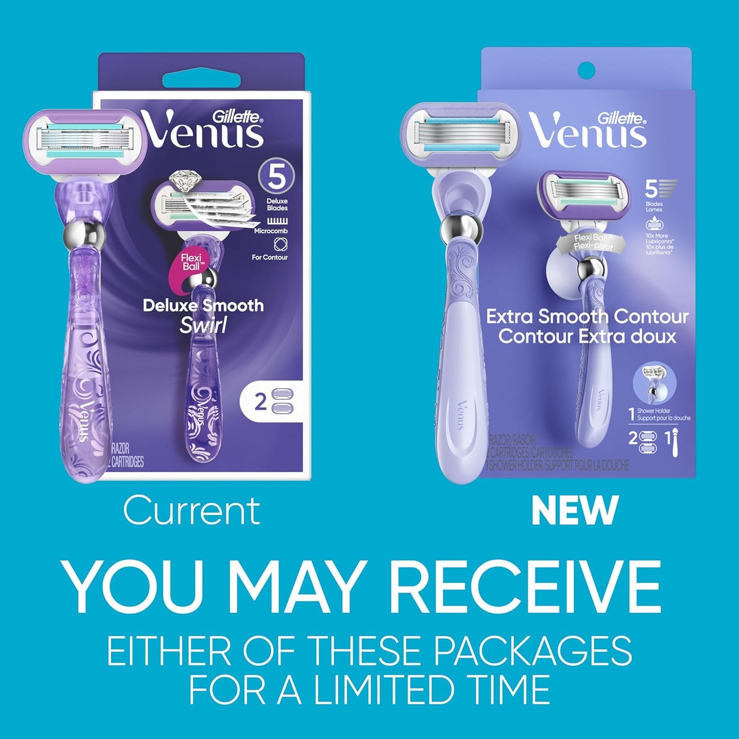 Gillette Venus Extra Smooth Maquinilla de afeitar Swirl para mujer...