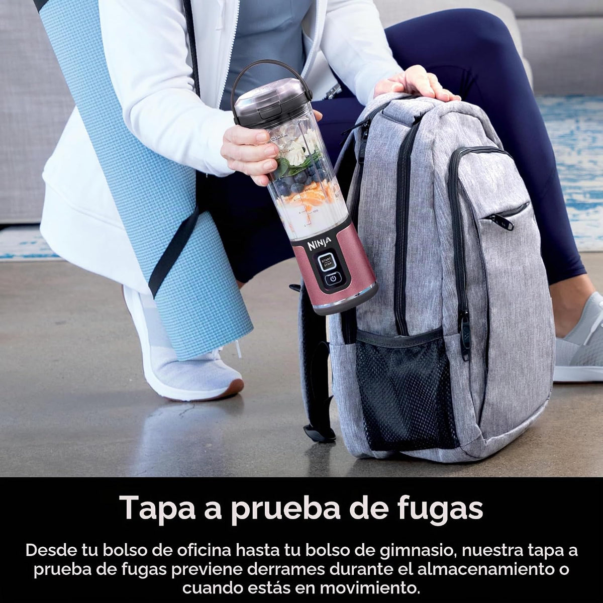 Ninja Blast Licuadora portátil, inalámbrica, recipiente de 18 onzas...