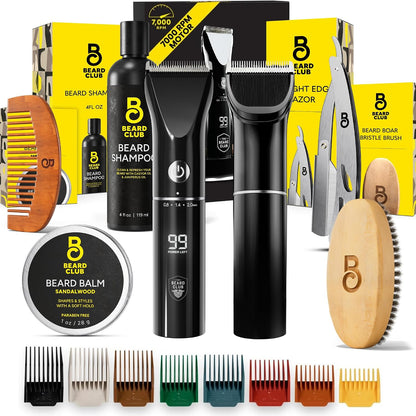 Beard Club - Kit de aseo para hombre y recortadora de barba para ho...