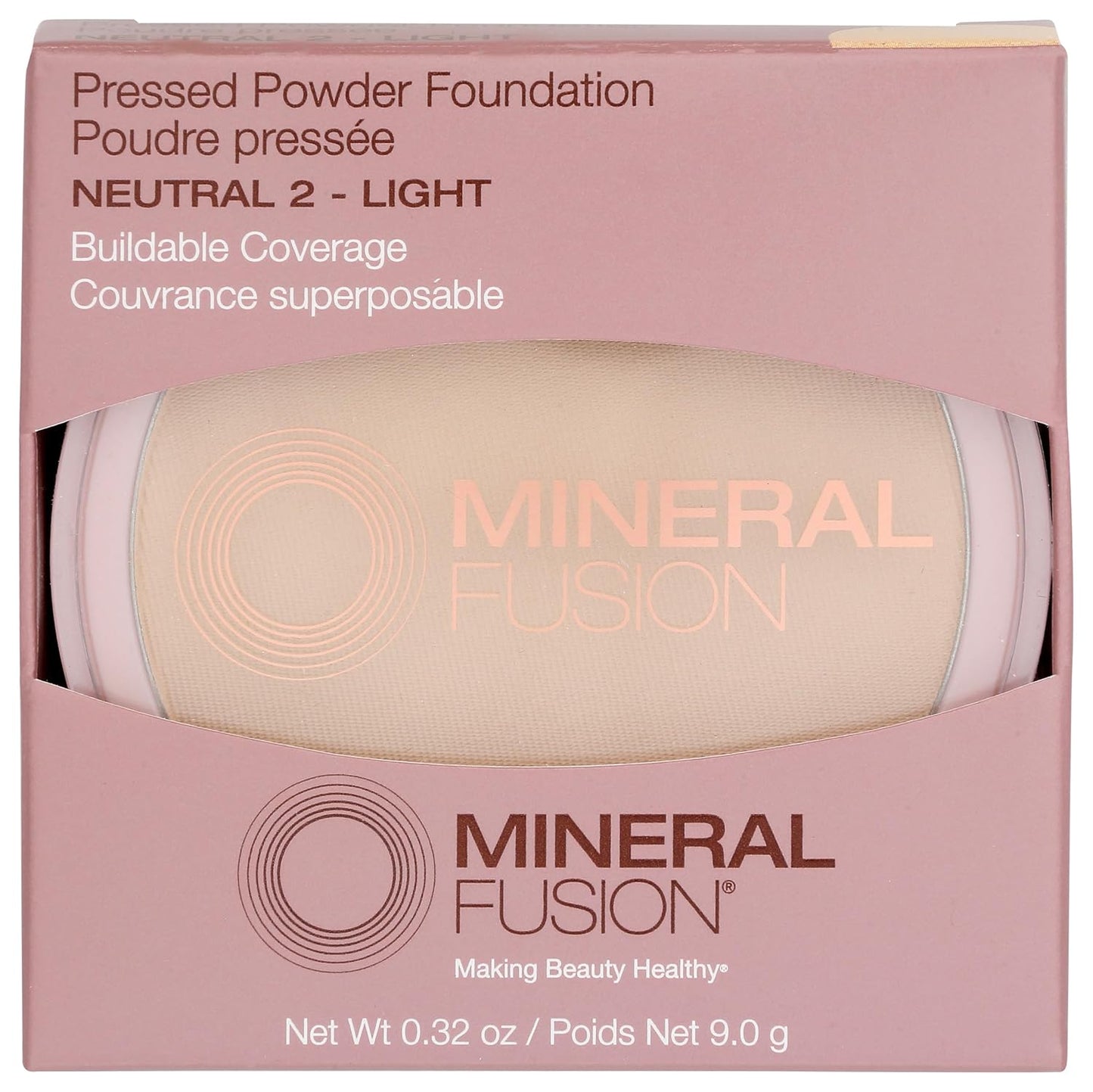 MINERAL FUSION Base prensada Neutral 2, 0.32 oz