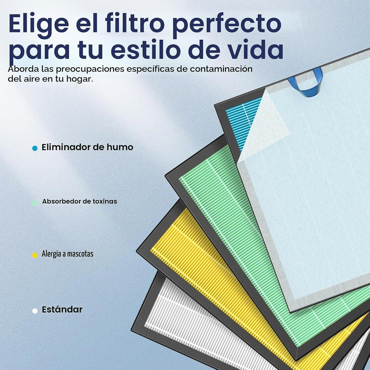 Filtro removedor de humo Vital 200S-P para purificador de aire LEVO...