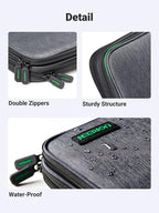 UGREEN Organizador Electrónico de Viaje, Bolsa Organizadora de Cables de Viaje para Cables de Datos, Cargador USB C, Tarjeta SD, Disco Duro, Cable de Carga, Ratón, Banco de Energía, Teléfono, Enchufe