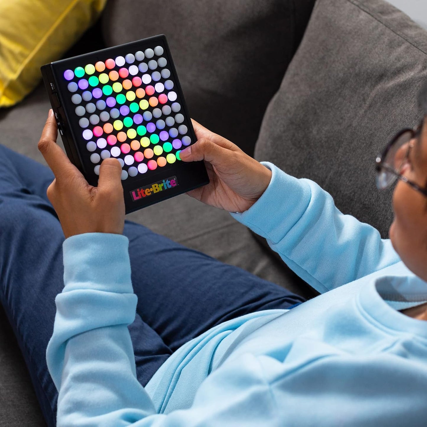 Lite-Brite Touch - Crea, Juega y Anima - Juguete Portátil de Aprend...