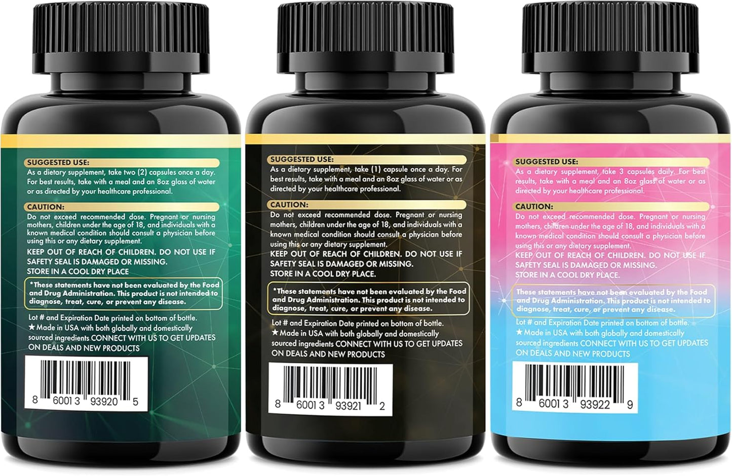 Parrox Ultimate Wellness Trio - Musgo marino, aceite de semilla neg...