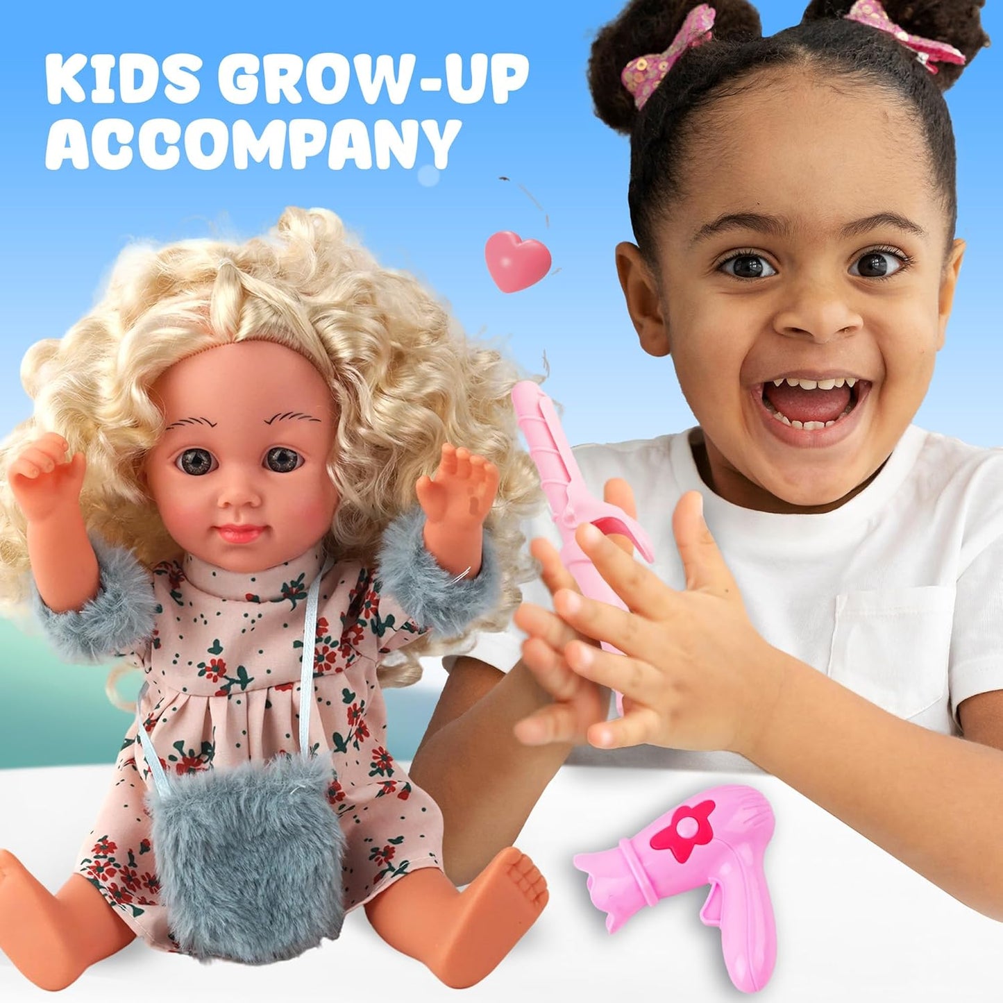Muñeca de bebé - SMIESSKIDDO Muñecas bebé interactivas de 12" c...