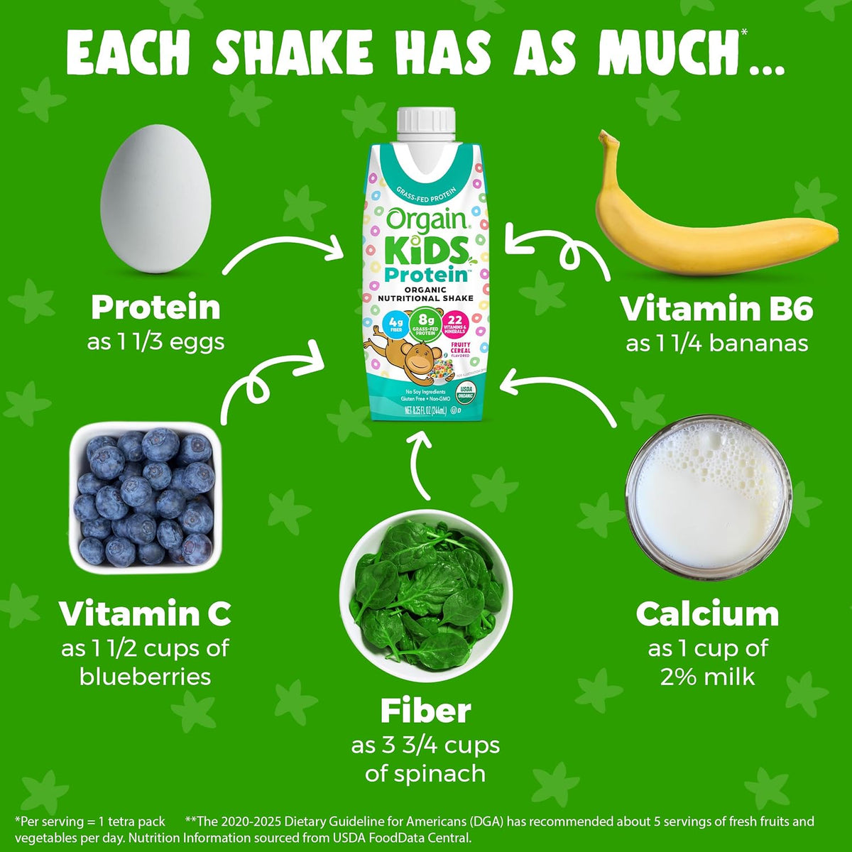 Orgain Organic Kids - Batido nutricional de proteínas, cereales fru...