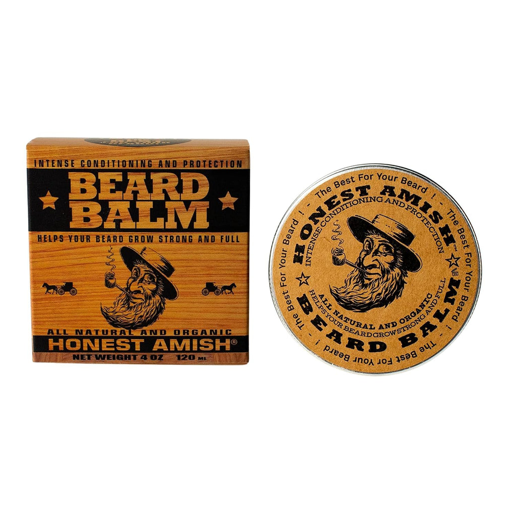 Honest Amish, Bálsamo para barba, nueva lata grande con tapa a rosc...
