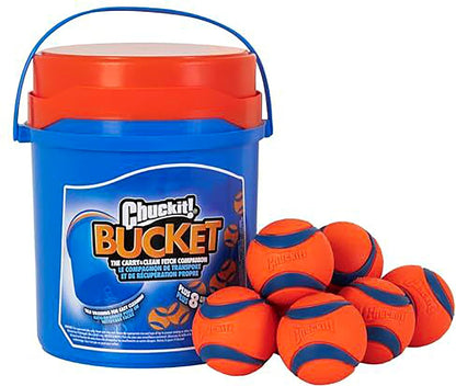 Chuckit! Juguetes de pelota ultra para perros con cubo de limpieza...