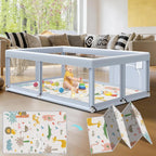 Fshibila corralito grande para bebés de 65" × 50", corralit...