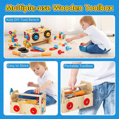 Lehoo Castle Montessori - Juego de herramientas para niños, juego d...