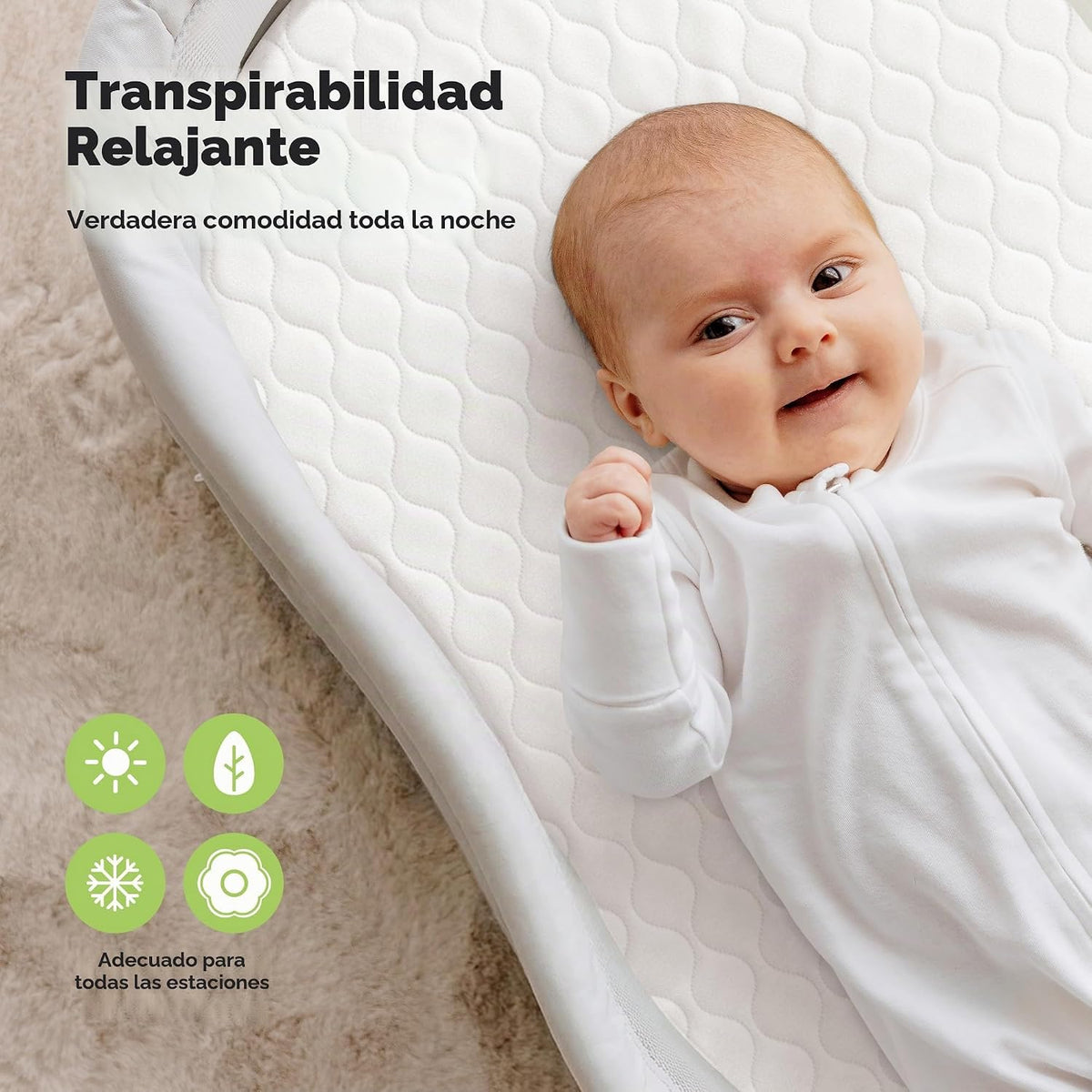 Paquete de 2 protectores de colchón impermeables para moisés 30x18...