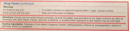 Vitacilina Bebe Diaper Rash Ointment 1.76 Ounces. 3 Pack