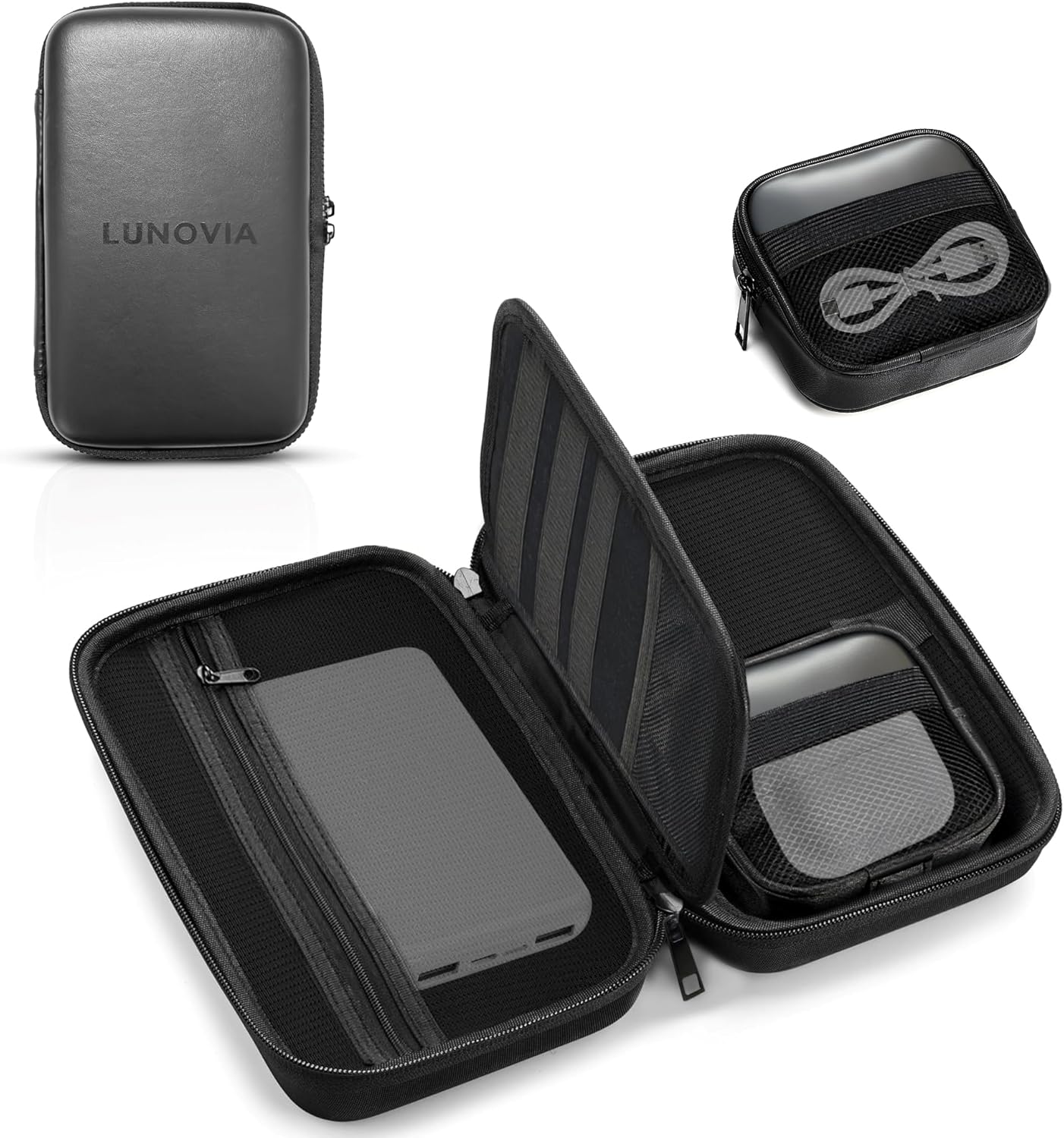 Lunovia Hard Shell Tech Organizer - Funda protectora de viaje para...