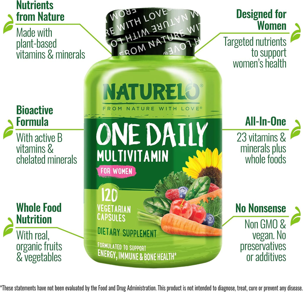 Naturelo Multivitamina de un día para mujeres, 1 | Energy Support,...