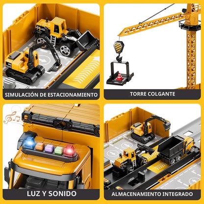 Camiones Transportadores de Carreras para Niños, Juguetes de Camion...