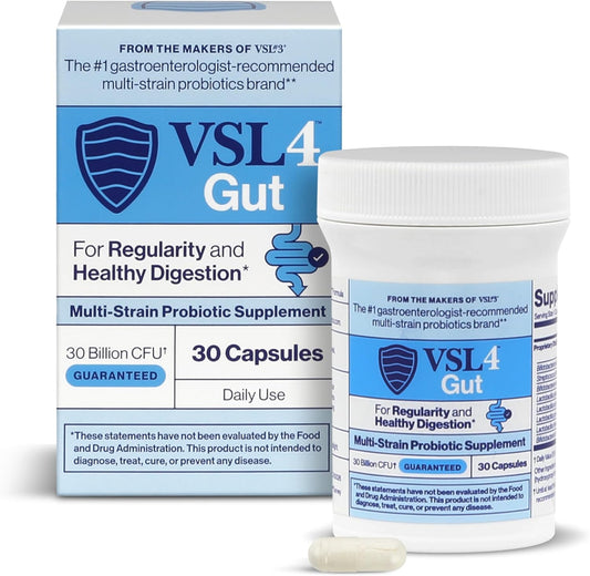 VSL4 Probióticos diarios intestinales para la salud intestinal, 30B...