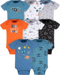 Gerber \u2013 Paquete de 8 mamelucos de manga corta para bebé