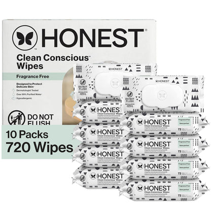 The Honest Company Toallitas hipoalergénicas multiusos para bebé co...