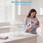 HBlife Organizador de almacenamiento de biberones para armario de e...
