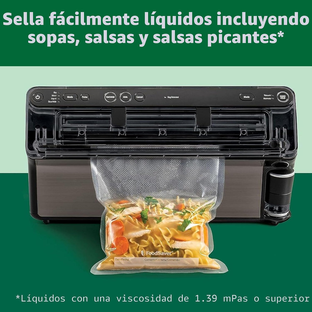 FoodSaver Elite All-in-One Liquid+™ Sellador al Vacío Todo en Uno c...